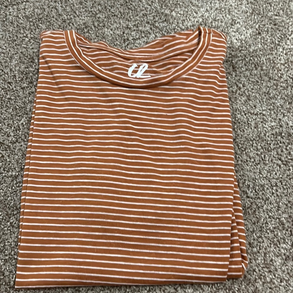 Yellow striped T-shirt